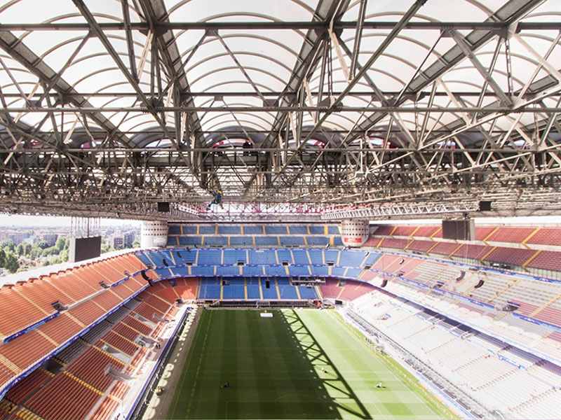 FINALE DI CHAMPIONS LEAGUE E EDILIZIACROBATICA AL SAN SIRO