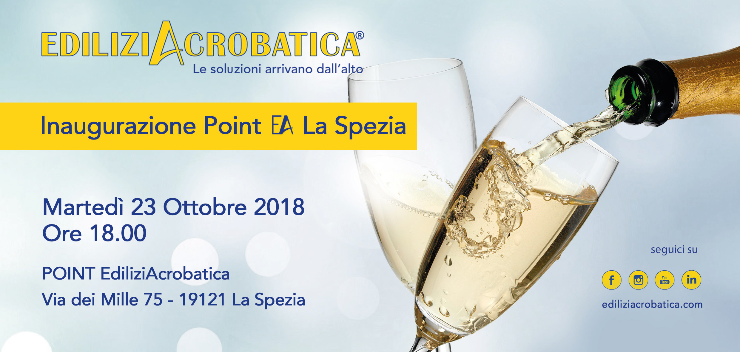 INAUGURAZIONE POINT LA SPEZIA: 23 OTTOBRE