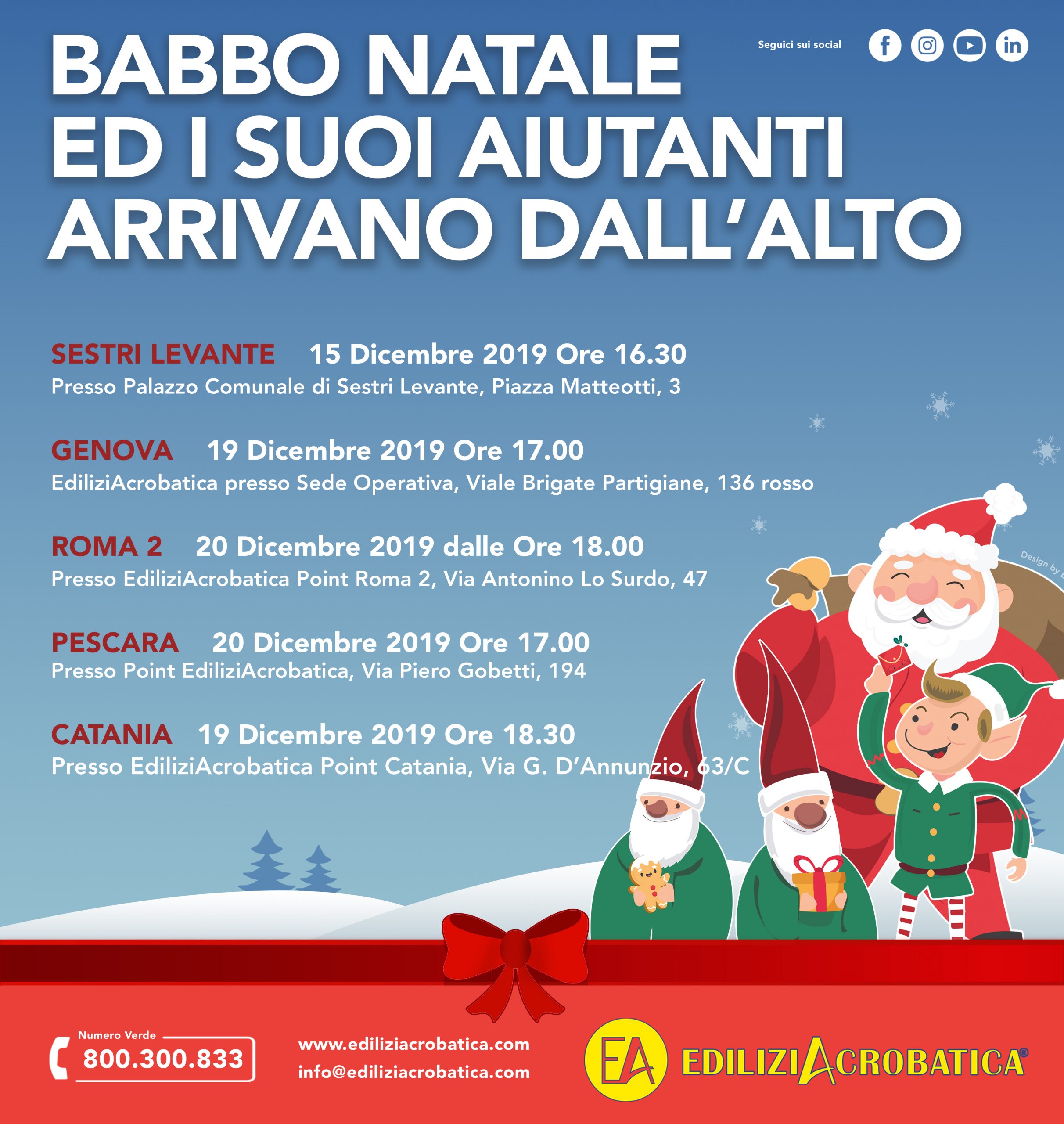 Che settimana intensa per il nostro Babbo Natale acrobatico!!