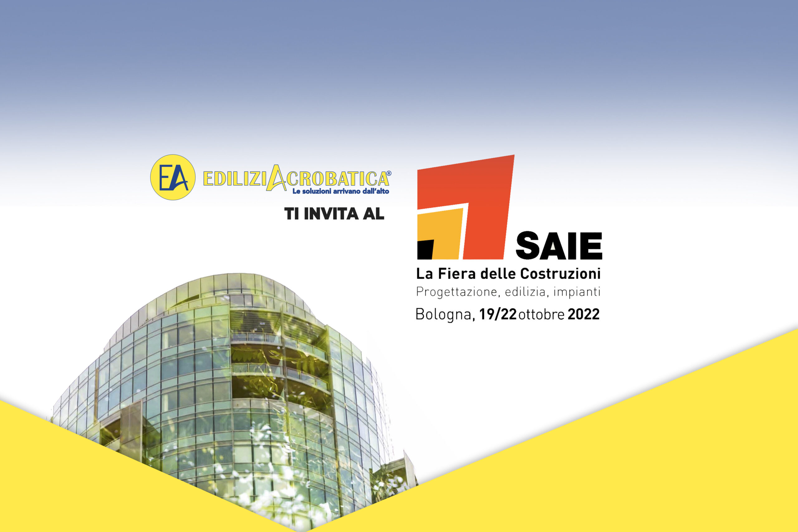 EdiliziAcrobatica partecipa al SAIE 2022: ti aspettiamo a Bologna!